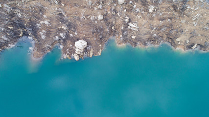 Aerial view lake