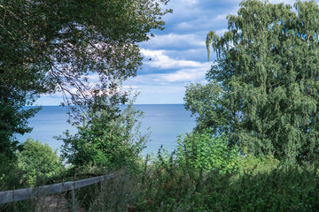 iew out over the ocean. Summertime in Österlen in the south of Sweden.
