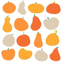 Abstract colorful Halloween,illustration background with Pumpkins. autumn illustration for Halloween