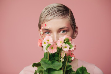 Female flower portrait