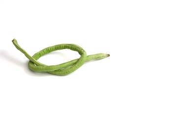 A cow pea on white isolated background with copy space