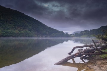 Cloudy day at Eifel National Park 