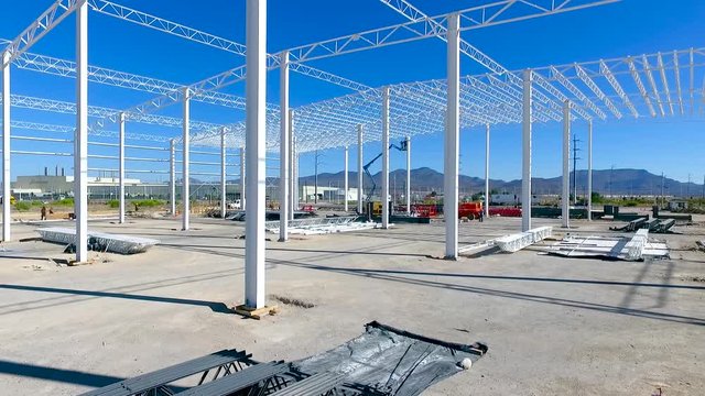 Construcci&oacute;n de nave industrial con drone