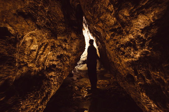 Cave with mysterious light