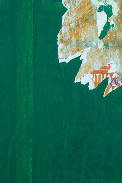 peeling paint on wall