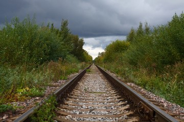 Fototapeta premium railway in countryside