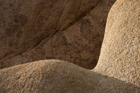 Detail of monzogranite rock formations, Joshua Tree National Park, CA