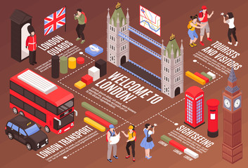 Welcome To London Infographics Background
