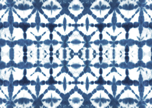 Tie dye shibori seamless pattern. Watercolour abstract texture.