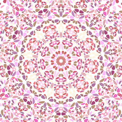 Fototapeta premium Dynamic oriental ornament background design - circular hypnotic floral vector art from colorful stones