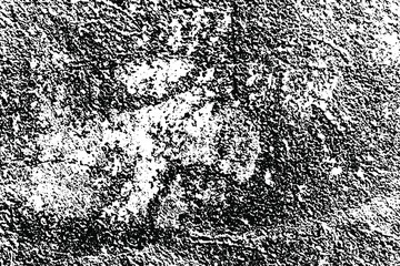 Aged wall texture. Grainy messy overlay of empty, aging, scratched wall. Grunge rough dirty background. Vector Illustration. Black isolated on white background. EPS10.