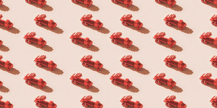 Missile launcher truck