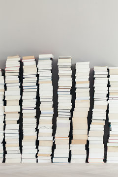 Stacks and stacks of old and new books