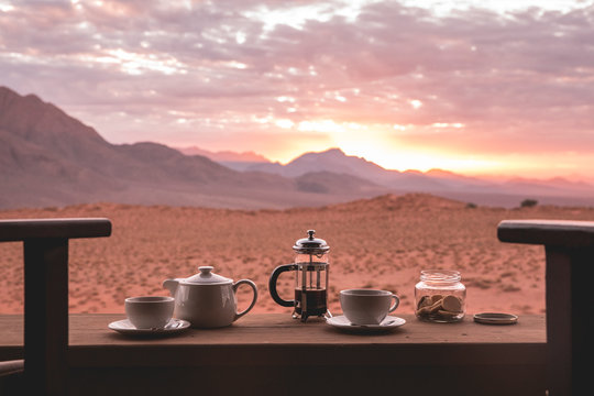 Morning coffee with a view