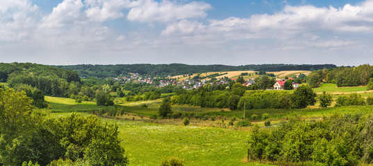 Obraz premium Panorama of Pszow - a city in southern Poland, in the province of Silesia. Europe