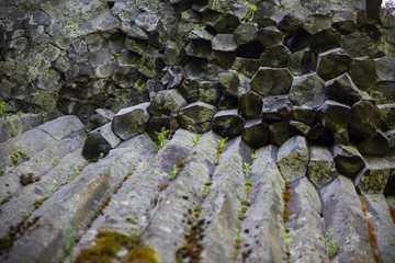 Basalt rock formation