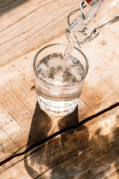 Glass of water.