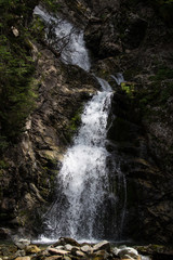 Fototapeta na wymiar Kmetov waterfall in Koprova valley, High Tatras, Slovakia
