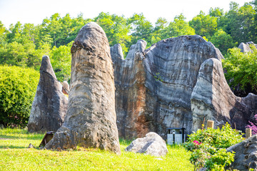 Roks in Danzhou Stone Flower Caves, Geopark next to Haikou, Hainan, China
