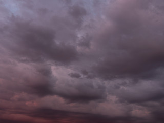 Obraz premium Beautiful various forms clouds in the high sky
