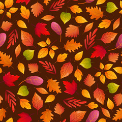 Autumn season seamless pattern.