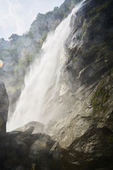 Waterfall Foroglio tessin valle bavona