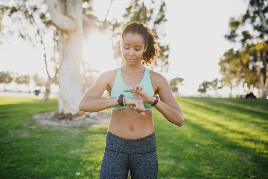 Girl Checking Heart Rate