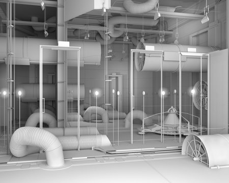 software pre-visual of a virtual room