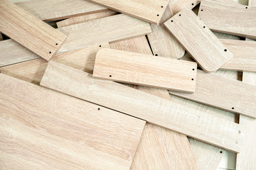 Naklejka na ściany i meble Lumber, Stacked wooden planks