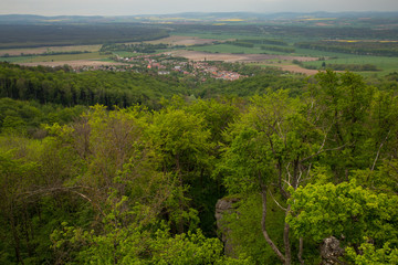 View from Ruin Korlatko Slovakia