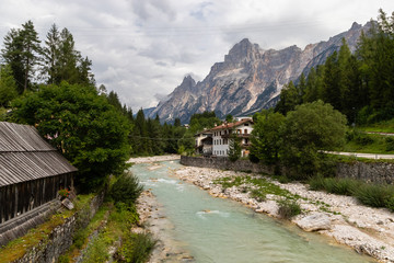 The River in Italian Mountains, Italy, Valle de Cadore