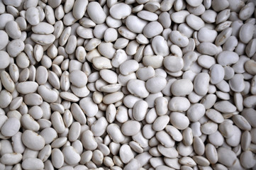 Background of white dry beans