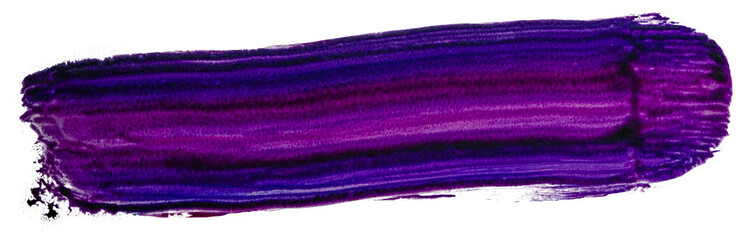 Obraz premium violet purple acrylic paint stain on a white background with a textured brush texture