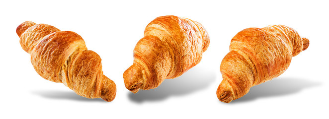 Croissant on a white isolated background