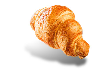 Croissant on a white isolated background