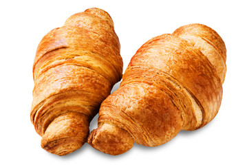 Croissant on a white isolated background