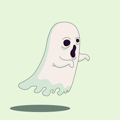 vector illustration of a ghost