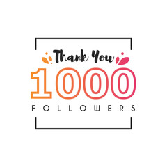 1000 Followers thank you