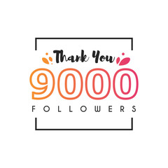 9000 Followers thank you