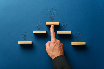 Business idea and progress concept