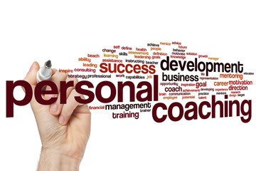 Personal coaching word cloud