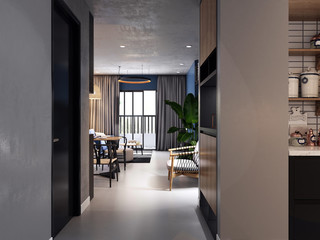 3d render of modern home interior