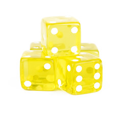 Yellow Dice Cutout