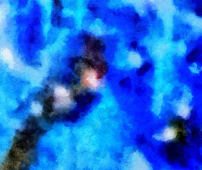 Creative abstract painting background in oil. Textured brush strokes of paint. Colorful design pattern. Artistic drawing grunge texture. Watercolor mixed fine art template for decoration. Vintage.