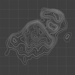 Fototapeta premium Topographic map. Vector illustration. Contour map background