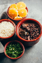 Brazilian Feijoada Food. Typical dish of brazilian cuisine