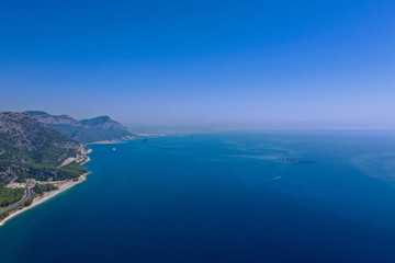 Fototapeta na wymiar Mediterranean Sea Top View