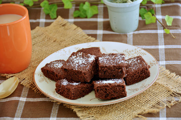 Coffee and brownies