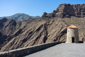 Gran Canaria -  Mirador del Molino mit Blick auf Stausee