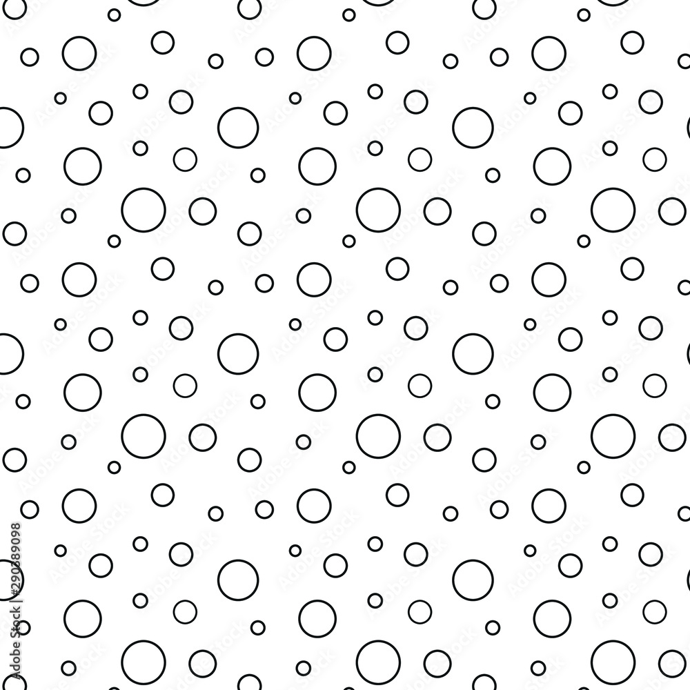 Poster abstract background with circles. bubble seamless pattern vector